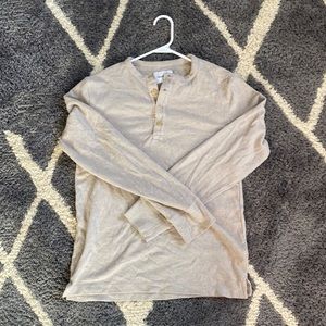 Men’s Long sleeve quarter button up